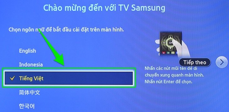 Cách thiết lập lại tivi Samsung
