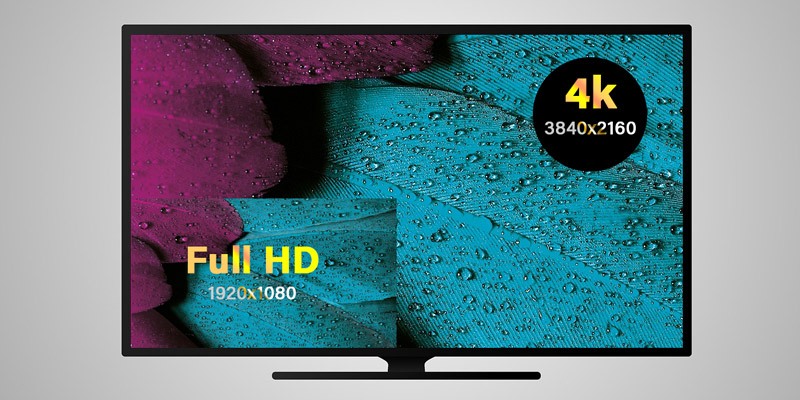 Tivi 4K có độ phân giải gấp 4 lần so với full HD